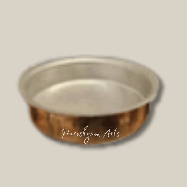 Traditional Brass Lagaan Pot for Authentic Indian Cooking