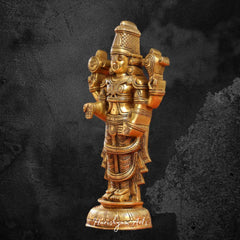 Brass Superfine Lord Tirupati Balaji Sculpture 17"