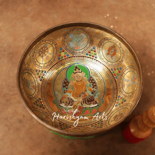 Vintage Style Hand Beaten Singing Bowl for Mantra Chanting