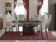 Wenge High Gloss 5-Piece Dining Table Set