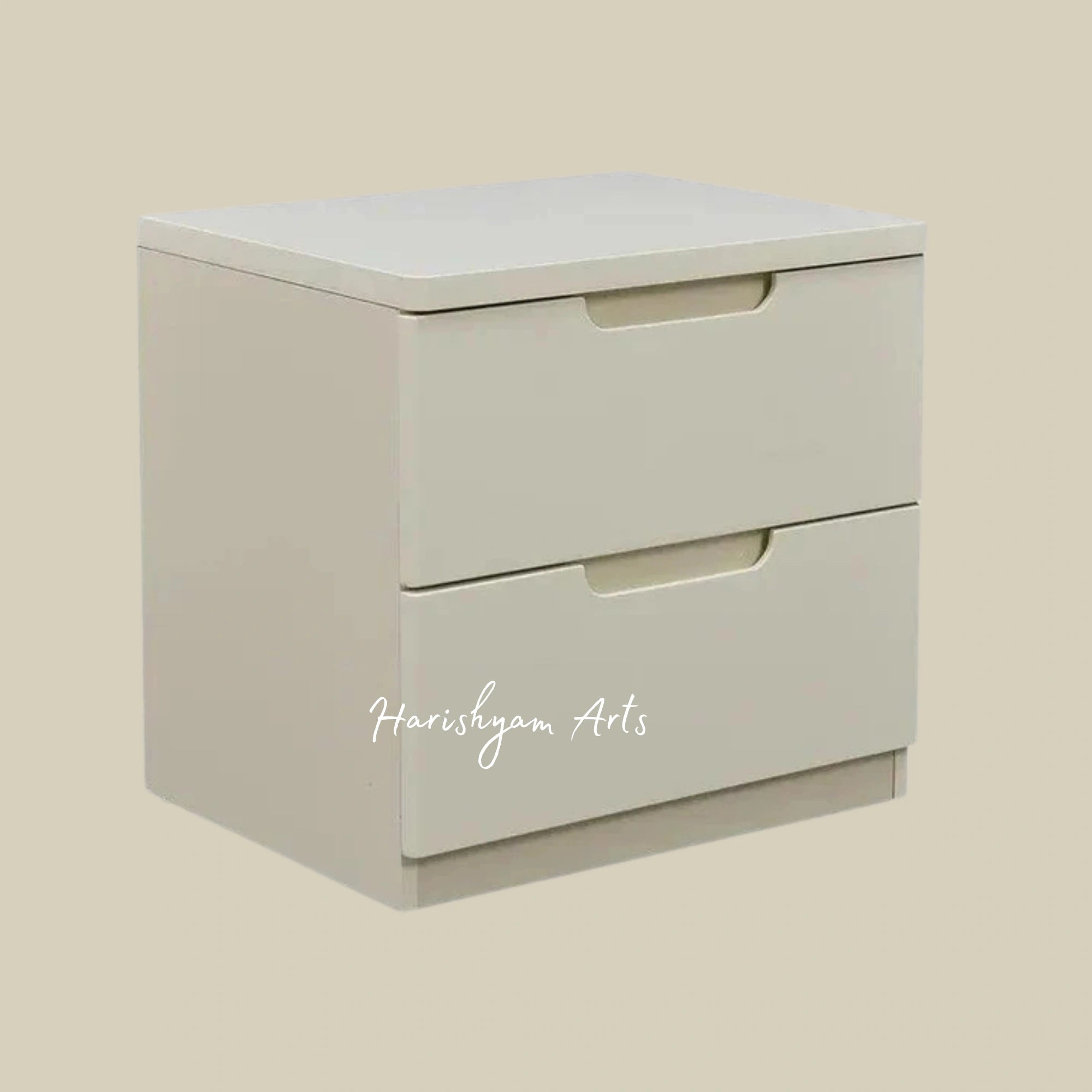 White Color Bedside Table