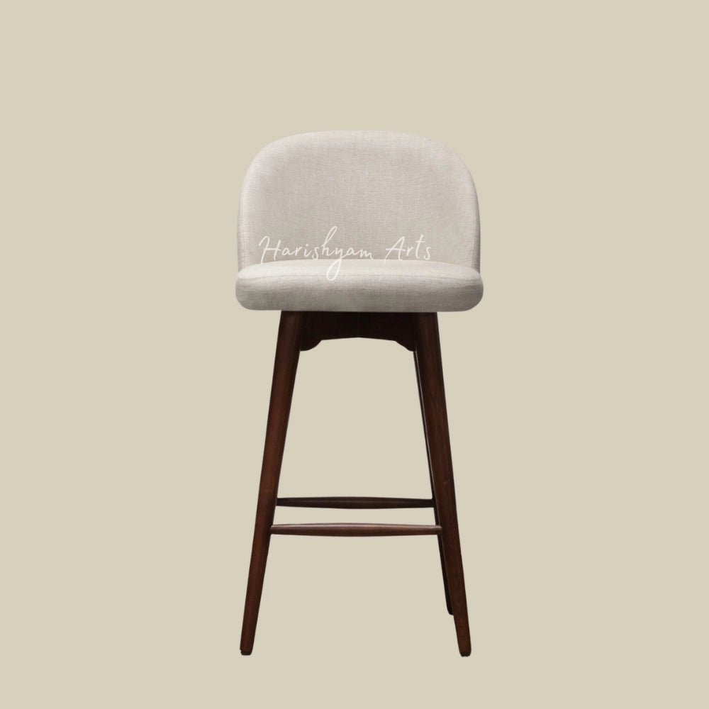 White Leather Bar Chair