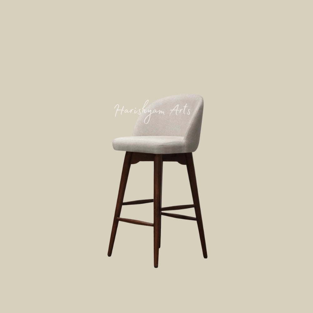 White Leather Bar Chair