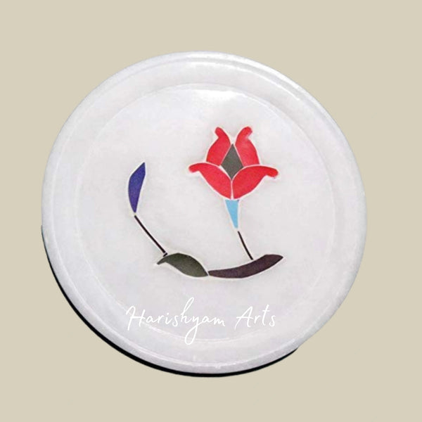 White Marble Coaster Set for Tea Coffee Cocktails Premium Stone Coasters for Every Occasion