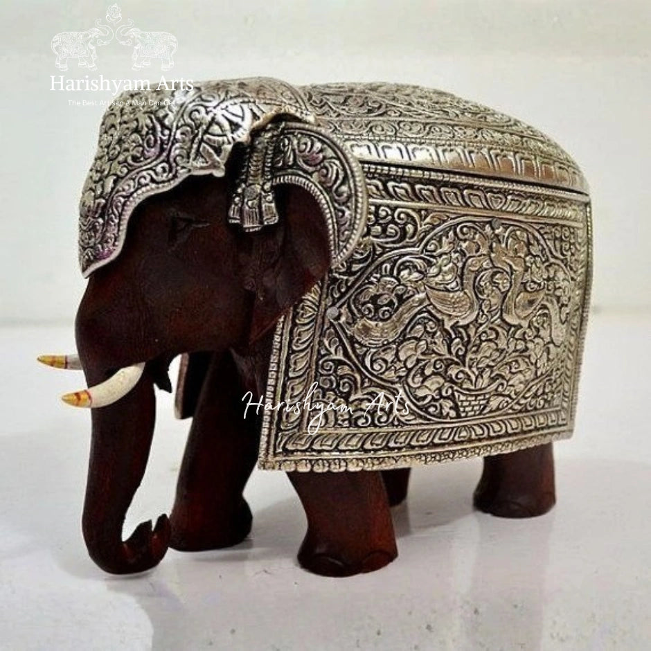 Wooden Elephant Showpieces