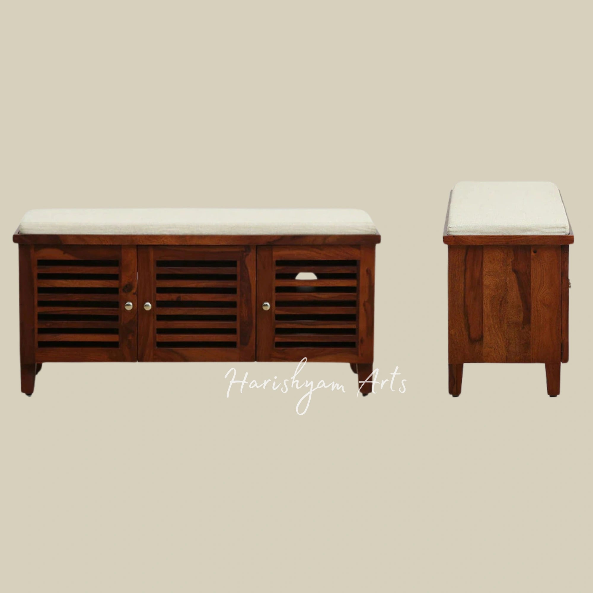 Wooden Shoe Rack Cabinet in Elegant Provincial Teak Finish1