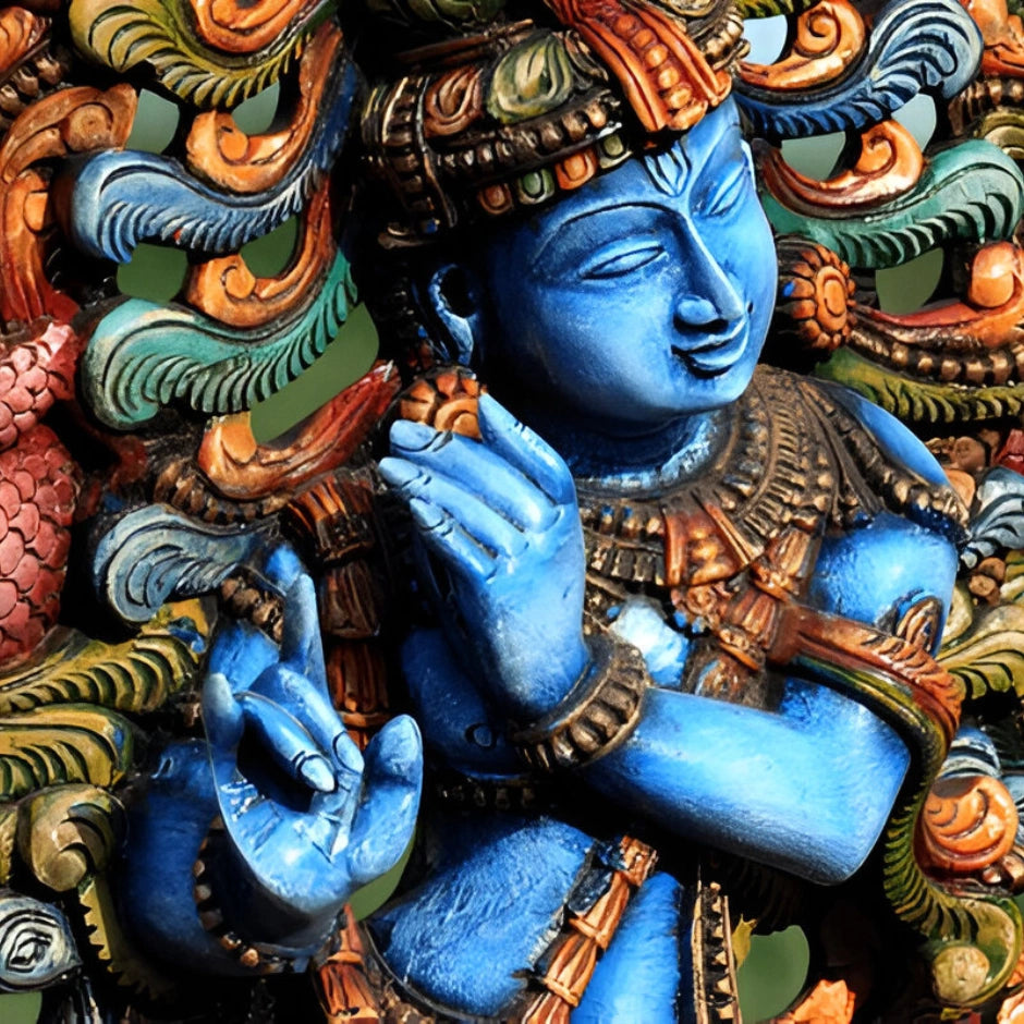  Wooden Krishna Statues
