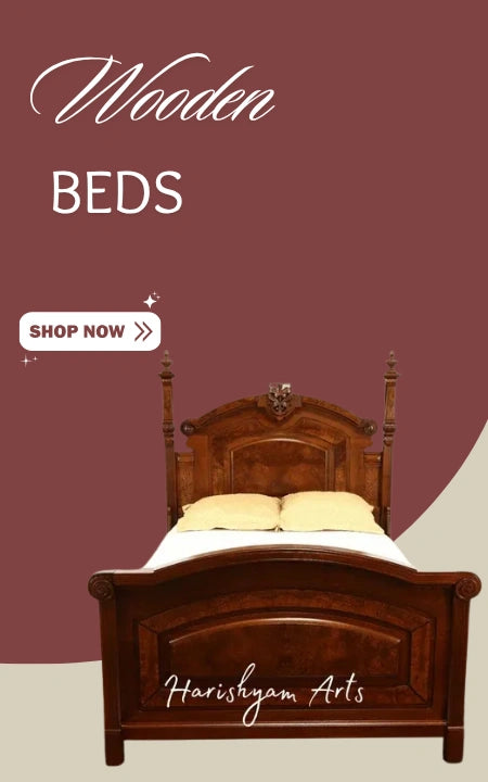 Buy Classic Teak Wood Bed in Itlay