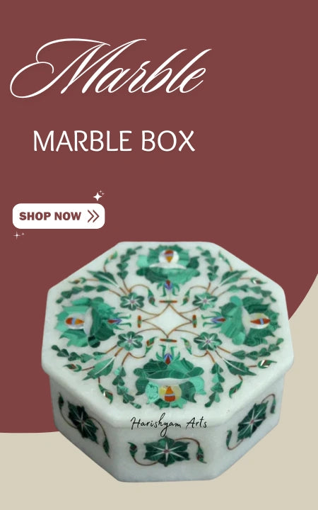 Marble inlay box
