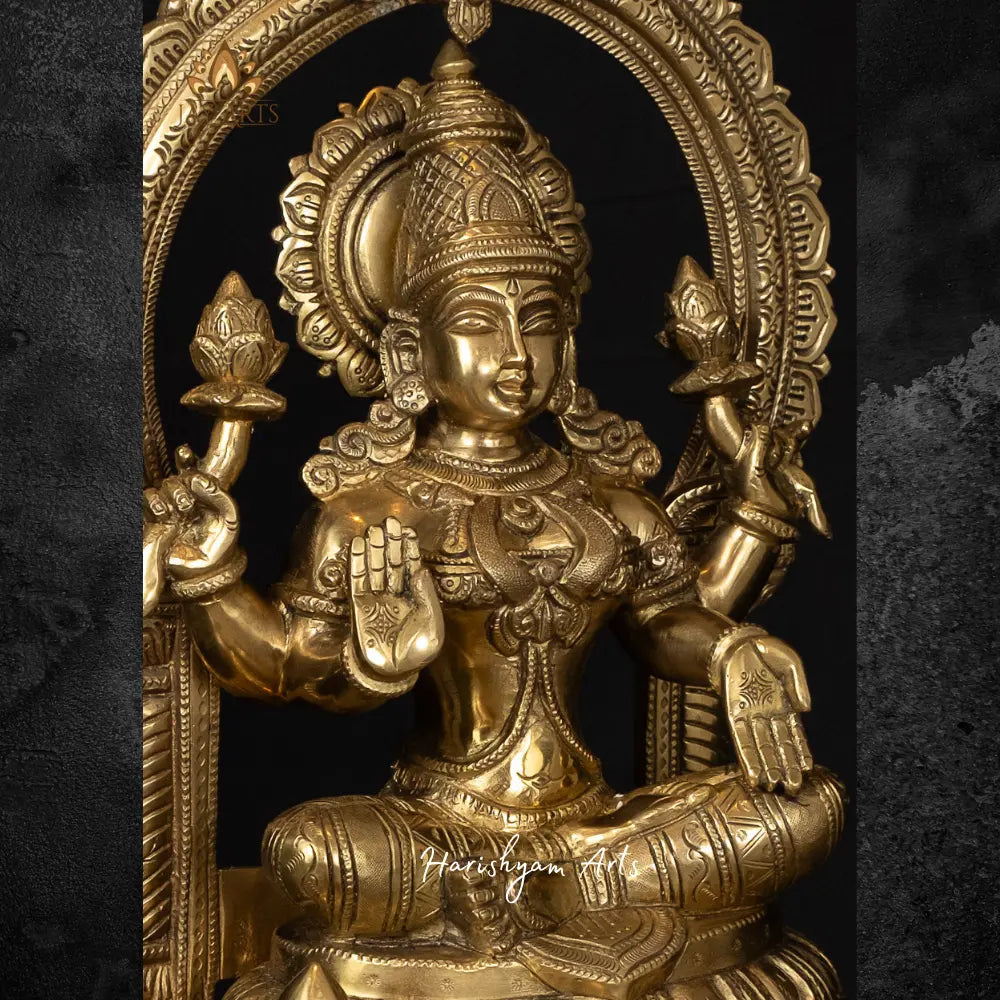 Laxmi Maa Brass Statue 17"