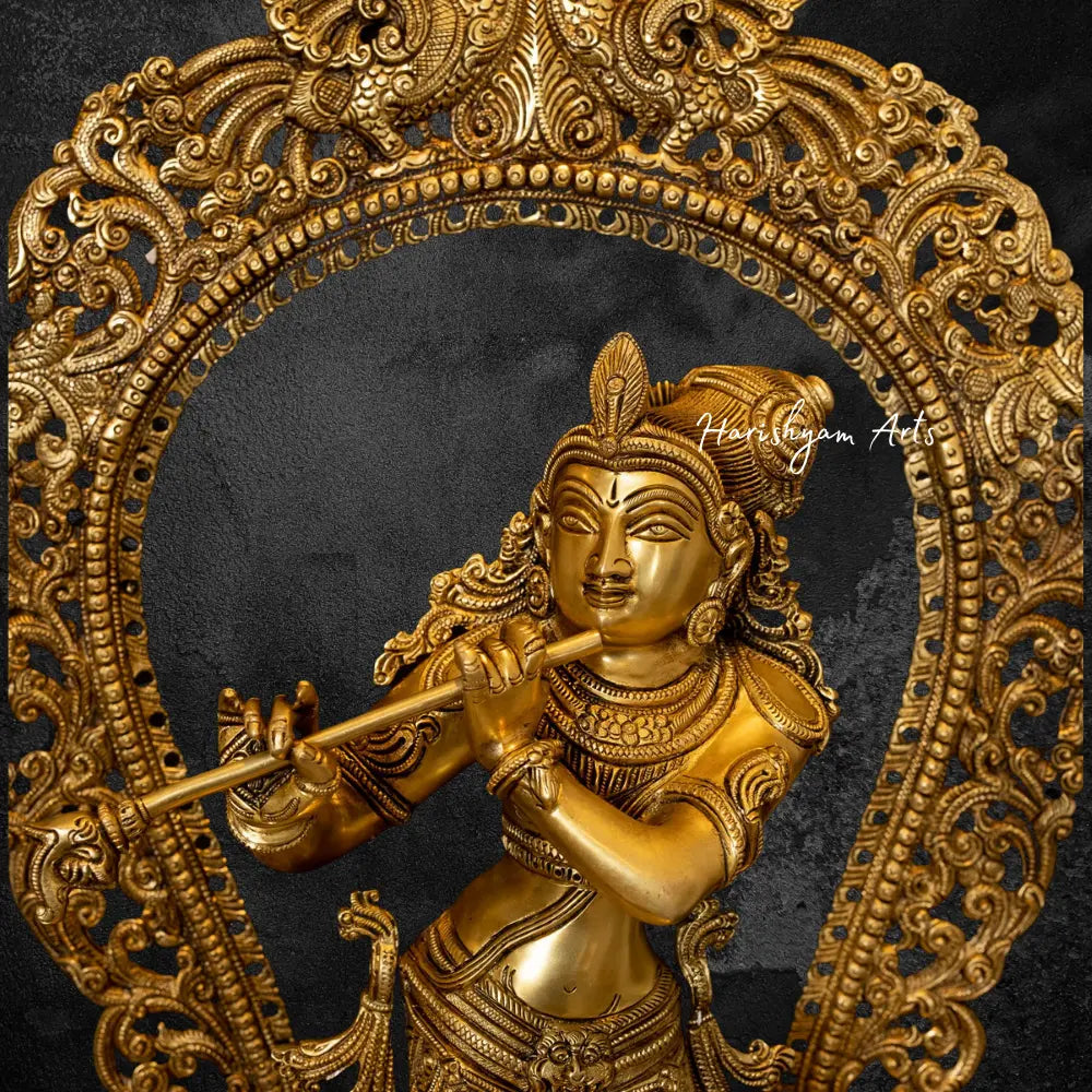 Bala Krishna Brass Statue 30"