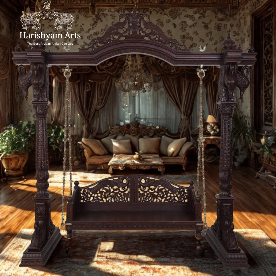 Carving Teak Wood Swing