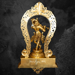 Bala Krishna Brass Statue 30"