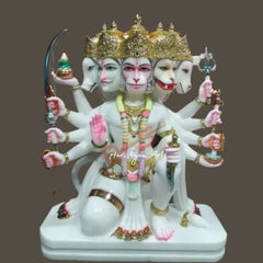 Panchmukhi Hanuman Marble Statue