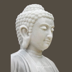 Marble Shakyamuni Buddha Statue